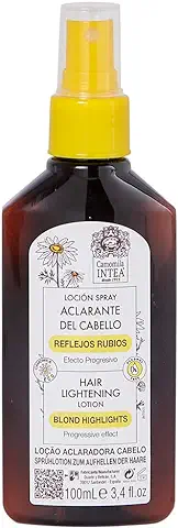 Camomila Intea – Loción Reflejos Rubios Aclarador de Cabello Rubio - Sin Alcohol – Con Extracto Natural Ecológico de Manzanilla que Aclara y Protege el Cabello - 100 ML  