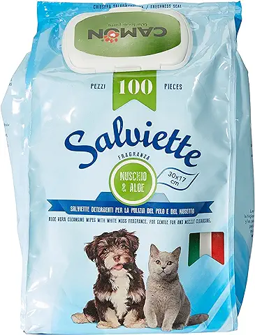 Camon Toallitas Aloe Vera 100Und, Un Tamaño 1140 g  