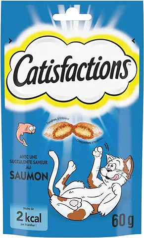 Catisfaction Premios para Gatos, Sabor Salmón, 60g  