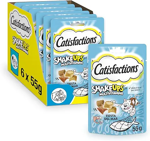 Catisfactions Premios para Gatos Sabor Fiesta del Mar 6x55g  