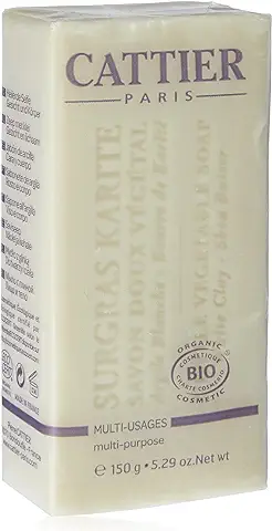 Cattier Jabón Vegetal Suave Surgras Karité BIO - (150 gr)  