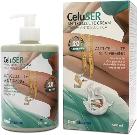 CELUSER CREMA ANTICELULÍTICA - Crema Reductora Anticelulítica Reafirmante 500 ml - Reduce y Previene la Acumulación de Grasa en Piernas Caderas Abdomen y Brazos - Resultados en 20 dias  
