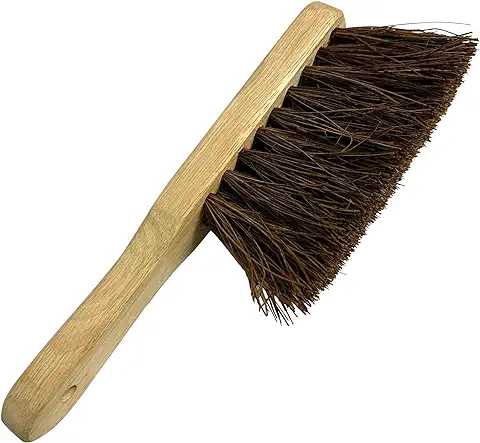 Cepillo de mano de Cerdas Rígidas de Madera, Cerdas Rígidas Naturales, Cepillo de mano para Limpiar el Hogar o la Oficina (cerdas Rígidas Duras, Paquete de 1)  