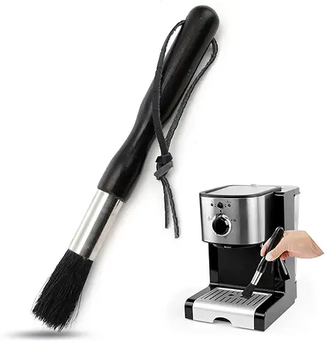 Cepillo de Molinillo de Café, Barista Brocha de Limpieza Vegana, para Portafiltros, Máquinas de Café, Cafeteras Espresso, Molinillo de Café, Cepillo de Cocina, Accesorios Barista  