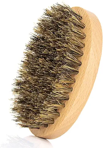 Cepillo para Barba - 1 pcs Cepillo Para Barba Cerdas de Jabalí, Juego de Barba de Madera para Hombres, Para Cuidado de la Herramienta de Afeitado para Hombres, Cepillo para Barba con Mango de Madera  