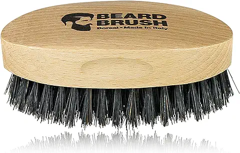 Cepillo para Barba Hecho en Madera de haya y Cerdas de Jabalí 100% Naturales. 100% made in Italy.  