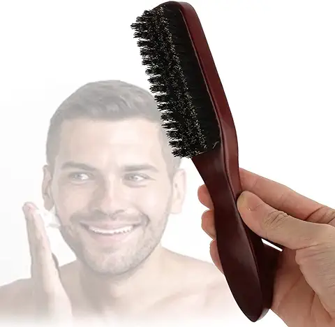 Cepillo para el Cabello,Cepillo de Cerdas de Jabalí de Madera,Cepillos de Cerdas para Mujeres,Hombres y Niños para Desenredar y Peinar,Cepillo para Barba de Hombre,para Cabello Fino,natural y Suave  