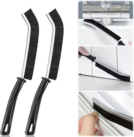 Cepillo para Limpieza de Grietas, ACTOYS 4 Pcs Cepillo para Grietas de Cerdas Duras, Cepillo Multifuncional Limpieza, Cepillo para Rincones Dificiles, Cepillo para Limpiar Juntas de Azulejos Ventanas  