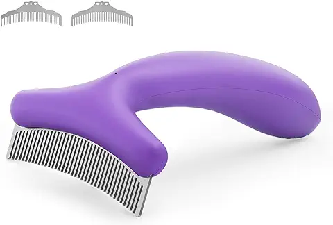 Cepillo para Perros, los Cepillos para Perros y Gatos para la Caída y el Cuidado del Cabello, Cepillo Suave con 3 Peines Intercambiables Cepillo para Perros, los Cepillos para Perros y Gatos para la Caída y el Cuidado del Cabello, Cepillo Suave con 3 Peines Intercambiables