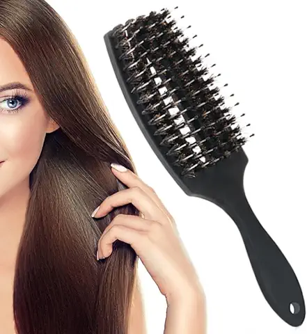 Cepillo pelo Antitirones, Cepillo pelo Desenredante con Cerdas Jabali Desenredante, Fingerbrush  