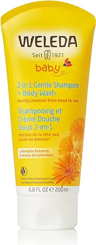 Champú para Cabello y Cuerpo Weleda Calendula Baby, 200 ml (Paquete de 1) (el Envase Puede Variar)  