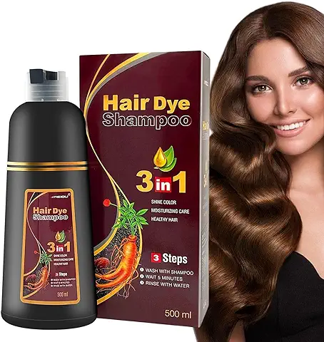 Champú Tinte Capilar Negro 3 En 1 Orgánica Hair Dye Shampoo Champú Para Teñir El Cabello, Esencia De Planta De Tinte De Cabello Rápido Orgánico Champú De Tinte, Una Buena Opción Para La Cobertura Del  