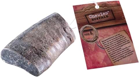 Chewies Cuerno de Búfalo para Perros, Cuerno de Búfalo de Agua, Juguete para Masticar, Cuidado Dental y Diversión en 1, Tamaño L, para Perros de Hasta 25 kg de Peso Corporal  