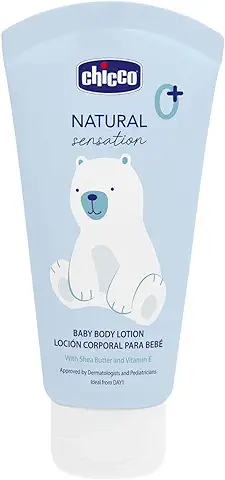 Chicco Crema Corporal Natural Sensation, Cosmética Bebés y Recién Nacidos 0 + Meses, Ingredientes Naturales, Nutre e Hidrata la Piel del Bebé, Envase Sostenible, 150 ml  