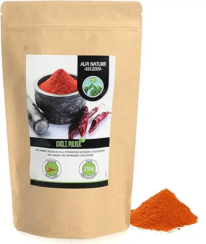 Chile en Polvo (250g), Chile Molido 100% Natural y sin Aditivos, Chile Molido, Chile Picante  