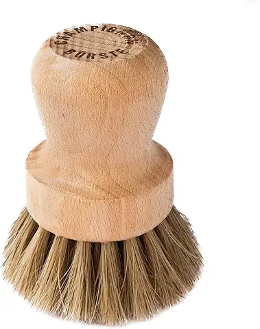 Chinchilla® Cepillo de Champiñones de Madera, para Limpiar Hongos o Verduras, Adecuado para Todos los Hongos, Cepillo de Cocina, Cepillo Natural, Cepillo de Limpieza Sostenible  