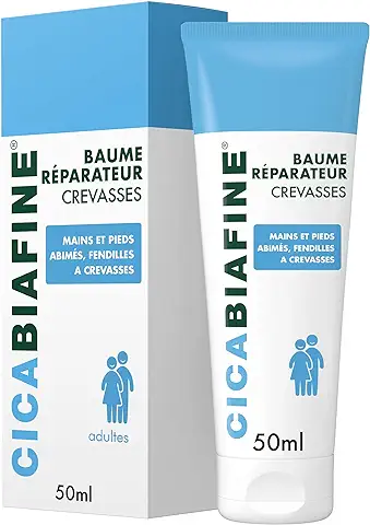 Cicabiafine Bálsamo Reparador Grietas Para Manos y Pies Secos Dañados, Tubo de 50 ml  