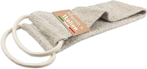 Cinturón de Masaje - Calidad Orgánica - Para Masajes Estimulantes de Espalda y Cuerpo. Bienestar y Cuidado en Casa. Hecho de Cáñamo y lino Orgánico.  