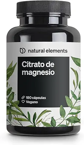 Citrato de Magnesio Premium - 2320mg, de los Cuales 360mg son de Magnesio Elemental por Dosis Diaria - 180 Cápsulas - Probado en Laboratorio y con alta Dosificación  