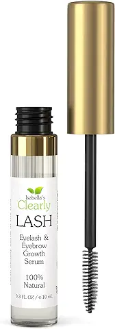 Clearly LASH, El Mejor Serum para el Crecimiento de Pestañas y Cejas. Pestañas Más Largas, Más Llenas y Mejoradas. Añade Volumen con Aceite de Ricino, Coco y Vitamina E  