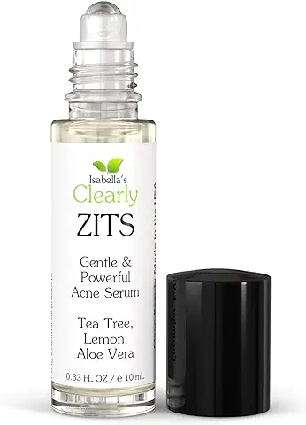 Clearly ZITS, Poderoso y Suave Tratamiento Natural para el Acné para una Piel Clara. Proteger la Piel Seca, Hidratar, Curar la Irritación para Prevenir Cicatrices. Árbol de Té, Limón, Aloe Vera.  
