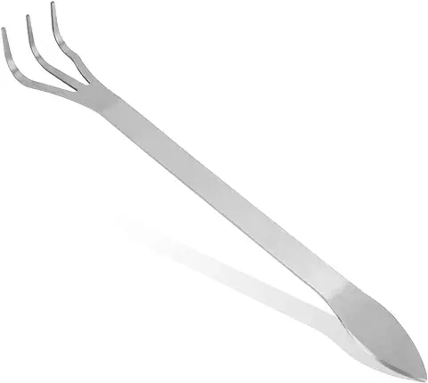 Cocoarm Rastrillo de Raíces para Bonsái, Rastrillo, Herramientas de Acero Inoxidable, Garra de Raíces, Macetas, Rastrillo con 3 Dientes y Mango Ergonómico para Jardinería y Elimina Malas Hierbas  