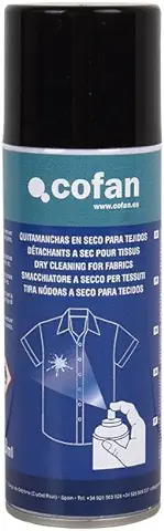 Cofan Spray Quitamanchas para Tejidos 200 ml | Base Disolvente | Absorbe y Disuelve  