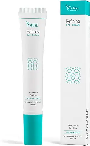 Colibri Skincare Refining Eye Cream 20ml - Crema Contorno de ojos Contra Arrugas y Ojeras, Ayuda con la Hinchazón, para una piel Radiante y Rellena Debajo de los ojos  