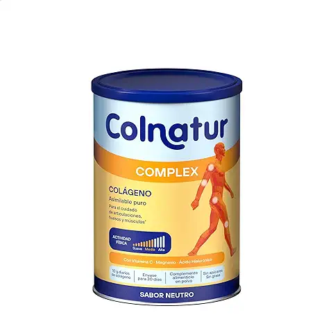 Colnatur Complex Neutro - Colágeno con Magnesio y Vitamina C para Músculos y Articulaciones, en Polvo, 330g  