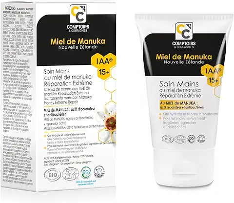 COMPTOIRS ET COMPAGNIES - Crema Reparadora para Manos con Miel de Manuka IAA15+ - Nutre e Hydrata - 50ml  