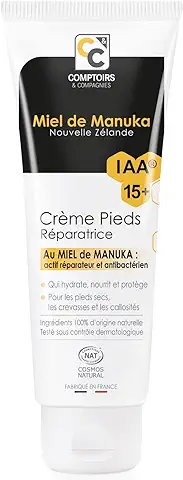 COMPTOIRS ET COMPAGNIES - Crema Reparadora para pies con Miel de Manuka IAA15+ - Repara y Nutre - Pies Secos - Certificado Cosmos Natural - 75ml  