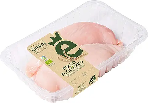 Coren Filete de Pechuga de Pollo Ecológico Bio, Bandeja 450g  