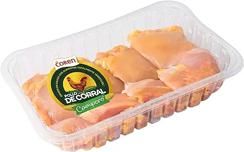 Coren Filetes de Contramuslo de Pollo de Corral sin Piel, 450g  