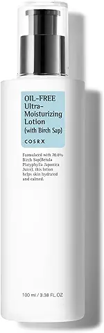 COSRX Loción Ultra Hidratante sin Aceite con Savia de Abedul, 100 ml, Crema Hidratante, 70% de agua Corteza de Sauce (savia de Abedul), Absorbe Rápidamente en la Piel, Hipoalergénico  