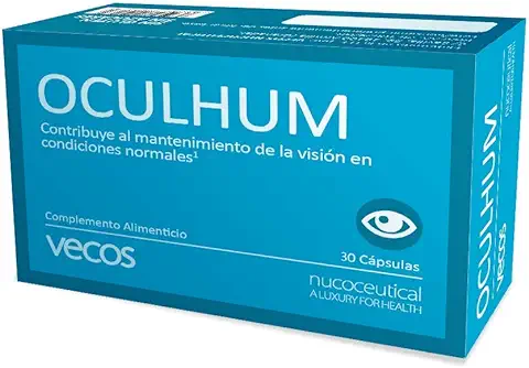 Cápsulas para Ojos Secos | Elimina la Sequedad y la Fatiga Ocular | Efecto Antioxidante | Mejora tu Salud Ocular | Complemento Alimenticio Oculhum Vecos  