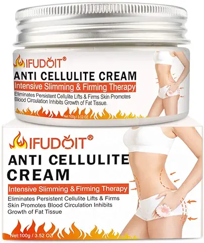 Crema Anticelulítica,Crema Reductor Anticelulítico,Crema de Adelgazar Crema Caliente Profesional, Pueden Reducir Eficazmente la Grasa del Vientre, las Nalgas y las Piernas (100g)  