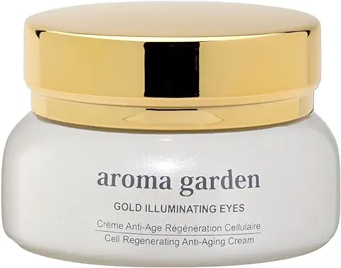 Crema Antiedad para el Contorno de ojos - Oro de 24 Quilates - Efecto Lifting Instantáneo Gracias a la Vitamina C, el ácido Hialurónico, el aloe vera y el Aceite de Jojoba Ecológico y Vegano 30 ml  
