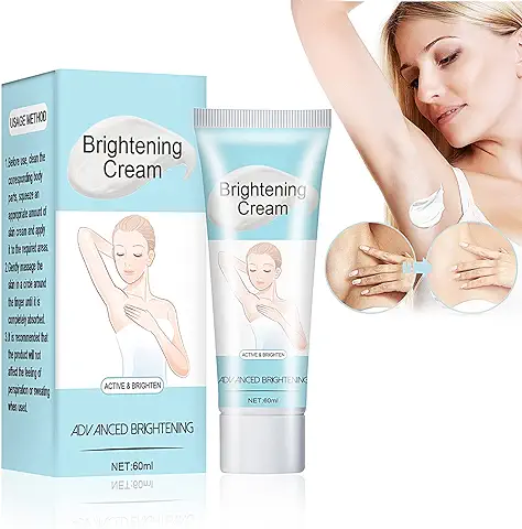 Crema Blanqueadora Axilas, Crema Blanqueadora Partes Intimas, Skin Whitening Cream, Blanqueador de Axilas, Aclara el Tono de Piel,Eficaz para Axilas,Codos,Zonas Sensibles,Rodillas, 60ml  