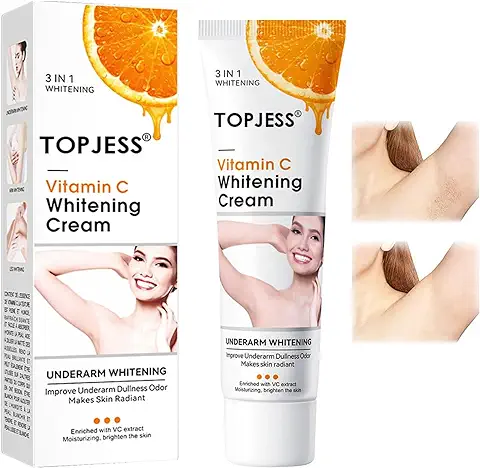 Crema Blanqueadora Axilas, Whitening Cream, Crema Blanqueadora Cuerpo y Aclarar las Manchas la Piel, Skin Whitening Cream, Crema Blanqueadora para Axilas, Codos, Repara y Restaura la piel  