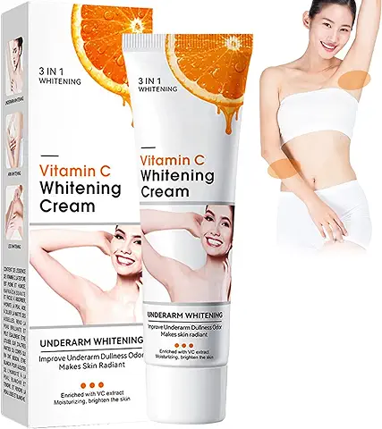 Crema Blanqueadora Axilas,Crema Blanqueadora Corporal,Crema Correctora Manchas Oscuras,Crema Blanqueadora Rodillas,Codos Crema Blanqueadora,Eficaz Crema Blanqueadora,Suave,50g  