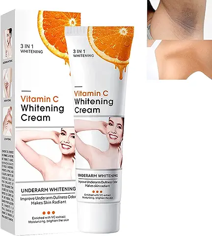 Crema Blanqueadora Axilas,Whitening Cream,Crema Blanqueadora Cuerpo,Blanqueador de Axilas,Crema Blanqueadora Corporal, para Axilas,Rodillas,Codos 50G  