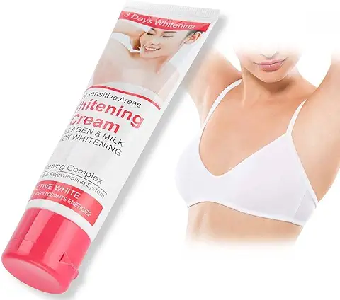 Crema Blanqueadora Corporal, Whitening Cream, Skin Whitening Cream, Blanqueadora e Hidratante, para Axilas, Rodillas, Codos, Zonas Sensibles y Privadas, 50ml, 1.76 Oz  