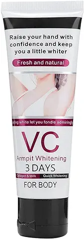 Crema Blanqueadora para las Axilas 50 g, Crema Aclaradora para la Axila Reparadora, Desodorante para el Cuidado de la Piel, Brillo del tono de la piel para Axilas Axilares Repara y Restaura la piel  