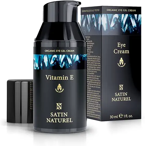 Crema Contorno de Ojos 30ml - Antiojeras, Antiarrugas y Hidratacion - Acido Hialuronico Vitamina E - Rellena Arrugas en Face – Regalos Originales para Hombre - Satin Naturel  