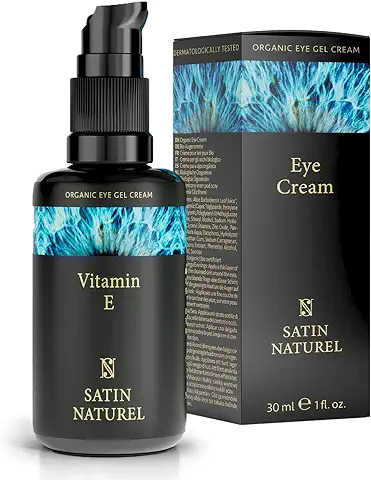 Crema Contorno de Ojos Mujer Ácido Hialurónico Vitamina E 30ml – Antiojeras, Antiarrugas y Hidratacion - Efecto Inmediato - Rellena Arrugas en Face y Contorno de Ojos – Satin Naturel  