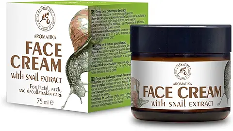 Crema de Baba Caracol 75ml - Crema Hidratante de Caracol & Aloe - Ingredientes Naturales Antienvejecimiento, Antiarrugas y Manchas Oscuras - Crema Facial Regeneradora & Iluminadora & Nutritiva  