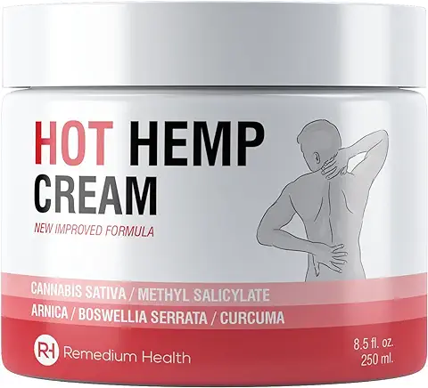 Crema de Cáñamo de Alivio Activo para Articulaciones y Músculos - Sensación de Calor Profundo. Extractos Naturales con Árnica, MSM, Cúrcuma Para el Alivio de Pies, Espalda, Hombros 250ml  
