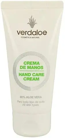 Crema de Manos con Jugo de Aloe Vera - 60 ml - Contiene Alantoína y Aceite de Aguacate - Hidratante, Nutritiva y Regeneradora - Fabricado en España en Plantaciones Ecológicas - Verdaloe  