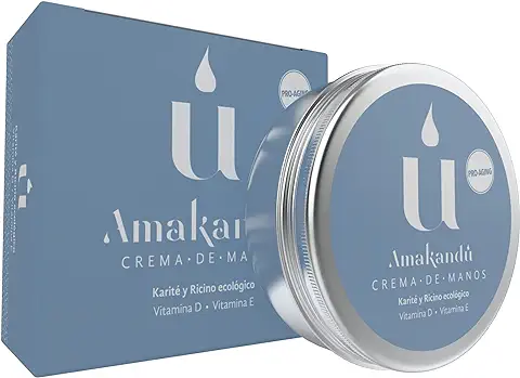 Crema de Manos Hidratante -Ayuda a Regenerar la piel de los Sabañones - Crema de Manos Reparadora -Antiedad - Ingredientes Ecologicos– Karite + Ricinio + Vitamina D y E– Made in Spain  