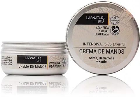 Crema de Manos Hidrtación Intensa 50ml. Con Salvia, Hamamelis y Karité. Anti-Manchas, Anti-edad, Tratamiento Reparador Hidratante, Protege y Regenera  